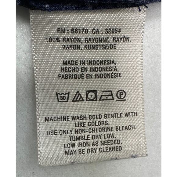 MAEVE Anthropologie Blue Polka Dot Peplum 3/4 Sleeve Hi Low Blouse w/ pockets S - Picture 7 of 8